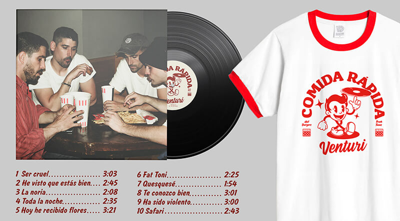 Comida Rápida lp + camiseta - Venturi