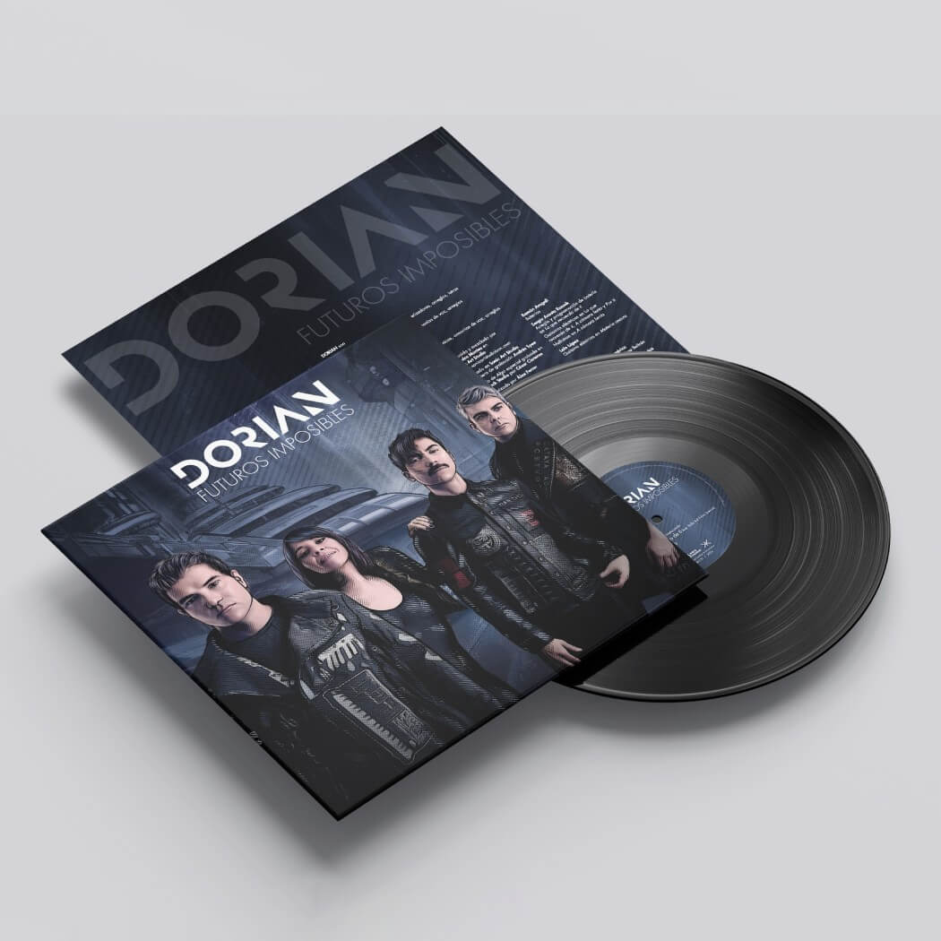 Dorian - Futuros imposibles - vinilo mockup