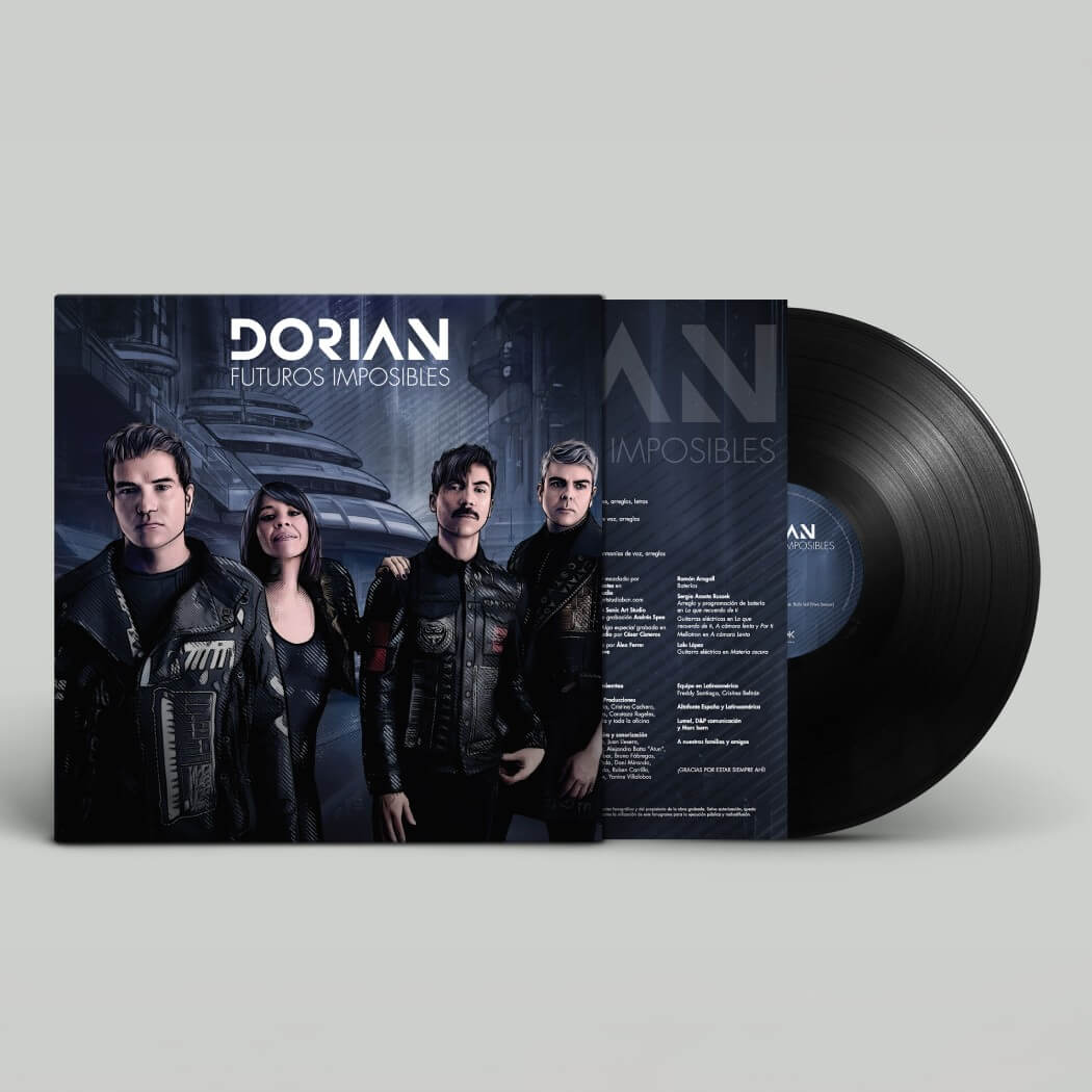 Dorian - Futuros imposibles - vinilo mockup