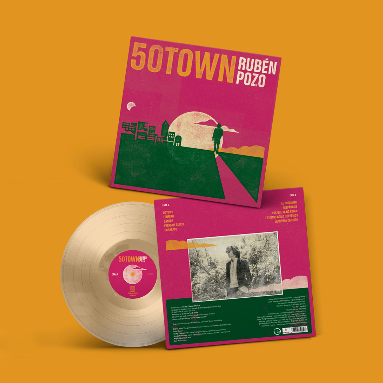 Rubén Pozo 50town Vinilo mockup - Altafonte